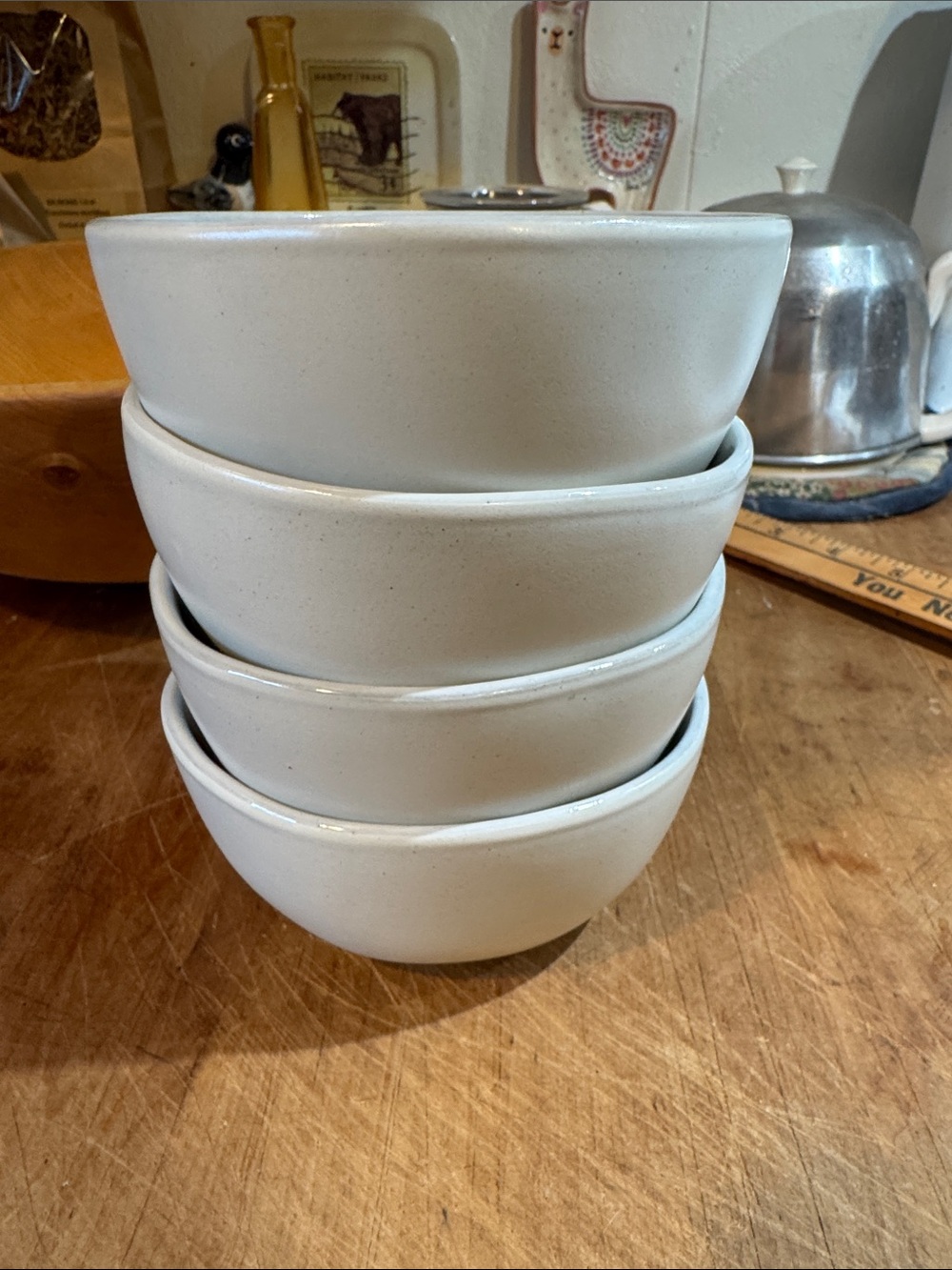 Hearth & Hand Cream Ceramic small Serving Bowls - Set of 4